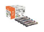 Peach B241 bk 5 Toner XL (2*bk, c/m/y) ersetzt Brother TN-241bk, TN-245 für z.B. Brother DCP -9020 CDW, Brother HL -3140 CW (wiederaufbereitet)