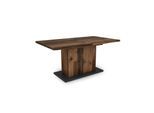byLIVING Esstisch ATHEN, Breite 160 cm, mit Auszug 200 cm, Old Wood/anthrazit
