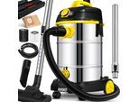 Masko® Industriestaubsauger Staubsauger Nass Trocken Sauger Edelstahl max. 1800W