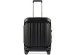 Piquadro PQ-Light Fast-check 4-rollen Laptop-Handgepäck-Trolley matt black