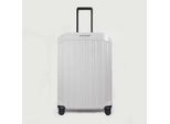 Piquadro PQ-Light 4-Rollen Trolley Koffer 69cm; glänzend Grau