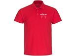 multifanshop Poloshirt - Köln - Herzschlag - Druck weiß - Polo