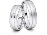 Trauringe Bautzen 585er Weiflgold - 6303