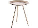 Xxxl Beistelltisch , Bronzefarben , Metall , rund , konisch, Rundrohr , 47x38x47 cm , Wohnzimmer, Wohnzimmertische, Beistelltische, Beistelltische Metall