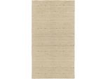 Wollteppich DEKOWE "Lindsay", beige (natur), B:120cm H:12mm L:170cm, Wolle, Teppiche, Handweb Teppich, Kurzflor, reine Wolle, handgewebt