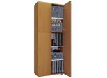 Mid.you Schuhschrank , Buchefarben , Holzwerkstoff , 4 Fächer , 70x182x37 cm , Garderobe, Schuhaufbewahrung, Schuhschränke