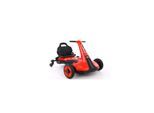 ES-Toys Kinder Elektro-Fahrzeug Drift Cart Gokart, Bluetooth Rückwärtsgang Hupe rot