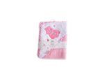 Cangaroo Baby-Kapuzenhandtuch Manny 76 x 76 cm Babyhandtuch Tiermotiv Baumwolle rosa
