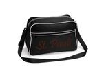 multifanshop Retrotasche - St. Pauli - Schriftzug - Druck braun - Tasche