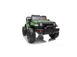 ES-Toys Kinder Elektroauto Offroad Kunstledersitz EVA-Reifen MP3 Fernbedienung grün