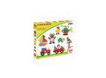 Pilsan Druckknopf-Bausteine 03296, Steckspiel, 200 bunte Teile, ab 3 Jahren bunt