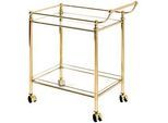 Xxxl Servierwagen , Messingfarben , Metall , 68x78x40 cm , Esszimmer, Servierwagen