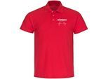 multifanshop Poloshirt - Nürnberg - Herzschlag - Druck weiß - Polo