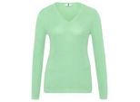 V-Pullover Anna Aura grün