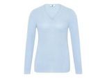 V-Pullover Anna Aura blau