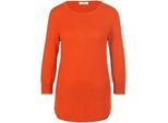 Rundhals-Pullover aus Seide und Kaschmir Peter Hahn Seide/Kaschmir orange