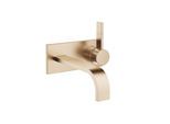Dornbracht Waschtisch-Wand-Einhandbatterie mit Abdeckplatte MEM 36864782 Champagne gebürstet (22kt G 36864782-46