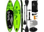 KESSER® Aufblasbares SUP Board Set Stand Up Paddle Board Premium Surfboard Wassersport 6 Zoll Dick Komplettes Zubehör 130kg