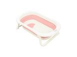 Kikkaboo Babybadewanne Fiji faltbar rutschfest Wasserablauf leicht zu reinigen rosa
