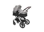 Lorelli Kinderwagen 2 in 1 Viola mit Adaptern, umbaubarer Sportsitz, bis 22 kg grau