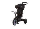 Chipolino Dreirad, Tricycle Derby 2 in 1 Musik, Licht, Korb, Schiebegriff, Gurt schwarz