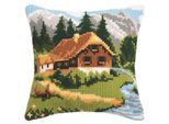 Kreuzstichkissen "Bergzeit"