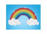 Sequin Art Paillettenbild "Regenbogen", 25 x 34 cm