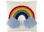 Stick-/Knüpfkissen "Regenbogen"