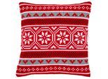 Kreuzstichkissen "Norweger-Muster"