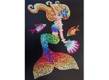 Sequin Art Paillettenbild "Meerjungfrau", 25 x 34 cm