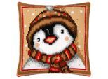Kreuzstichkissen "Pinguin"