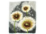Knüpfteppich "Pusteblume", 43 x 54 cm