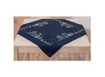 Stickmitteldecke "Santa & Schlitten"