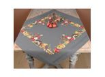Stickmitteldecke "Igel & Sonnenblume"