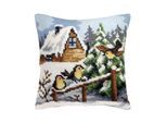 Kreuzstichkissen "Winterzeit"
