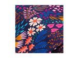 Albstoffe Bio-Sweat / French Terry "Flower Fields" by Hamburger Liebe, marine-color