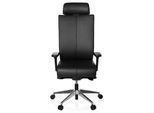 hjh OFFICE Profi Bürostuhl PRO-TEC XXL Leder mit Armlehnen (höhenverstellbar)