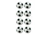 Fußball Superstar Classic , schwarz/weiß, 8 Stück