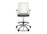 hjh OFFICE Counterstuhl ASPEN WORK W Stoff / Netzstoff mit Armlehnen (höhenverstellbar)