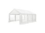 Juskys Partyzelt Gala 3 x 6 m - UV-Schutz Plane, Seitenwände - Pavillon Party Zelt Festzelt Weiß