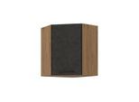 Vigo Eckhängeschrank 60x60 cm Eiche Lancelot Matera Grau Küchenzeile Einbauküche