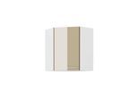 Eckhängeschrank 60x60 Lara Cappuccino Hochglanz Küchenzeile Küchenblock Küche