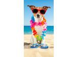good morning Strandtuch »Buddy«, (1 St., Strandtuch 75 x 150 cm), Mikrofaser, 75x150, Schnelltrocknend, Strand, Kind, Kinder, Hund