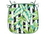 Esposa Sitzkissen , Multicolor , Textil , Blume , rechteckig , 40x40x4 cm , Heimtextilien, Wohntextilien, Sitzkissen