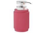 Sadena Seifenspender , Pink , Kunststoff , 8.1x15.6x8.1 cm , Kunststoffpumpe, Spender problemlos zum Nachfüllen , Badaccessoires, Seifenspender