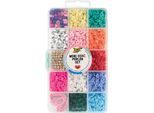Perlenmischung in Sortierbox mit Gummiband