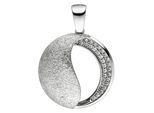 Kettenanhänger JOBO "Anhänger mit 30 Zirkonia", silber (silber 925, weiß), Schmuckanhänger, Damen, Silber 925 (Sterlingsilber), Kettenanhänger, 925 Silber