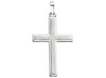 Kreuzanhänger JOBO "Anhänger Kreuz", silber (silber 925), Schmuckanhänger, Damen, Silber 925 (Sterlingsilber), 925 Silber