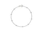 Armband JOBO "kleine Kugeln", silber (silber 925), Armbänder, Damen, 18,5cm, Silber 925 (Sterlingsilber), Armband, 925 Silber 18,5 cm