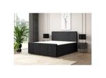 M-Punkt GmbH Boxspringbett GENF Fußteil mit Bettkasten 180 x 200 cm Schwarz- versch. Ausführungen
